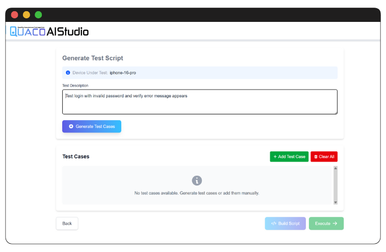 Quaco AI Studio 1 Quaco AI Test Script